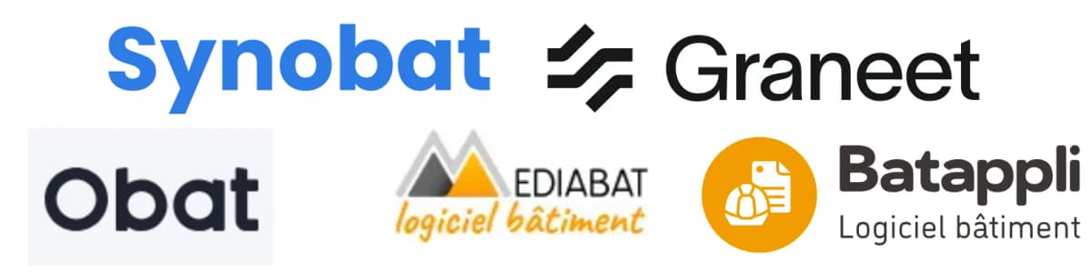 Logiciels de devis BTP pour artisans en Guyane : Synobat, Obat, Graneet, Batappli, Mediabat