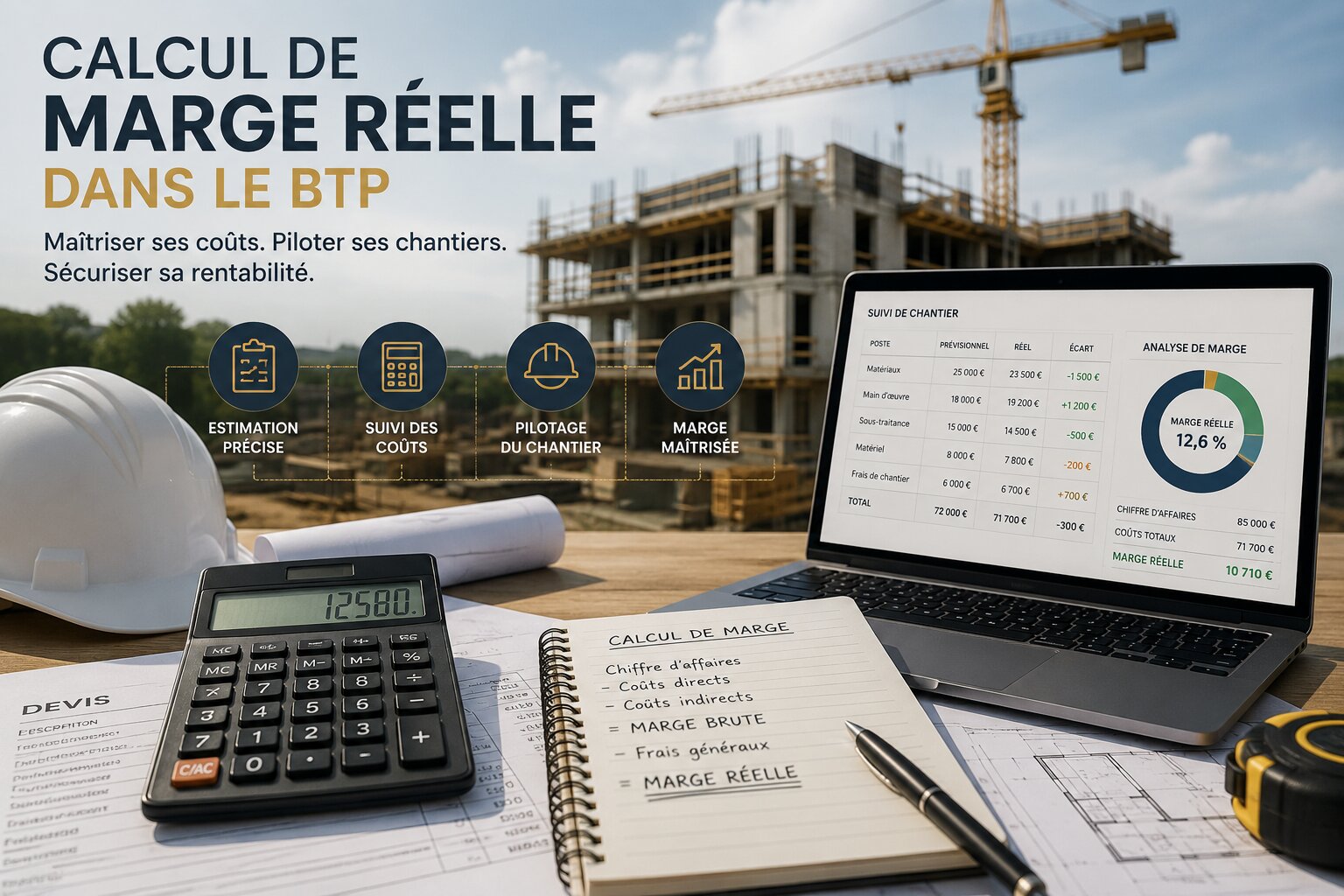 La marge de vos chantiers n'est pas celle que vous croyez